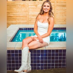 Sequin slit dress (great for bachelorette)